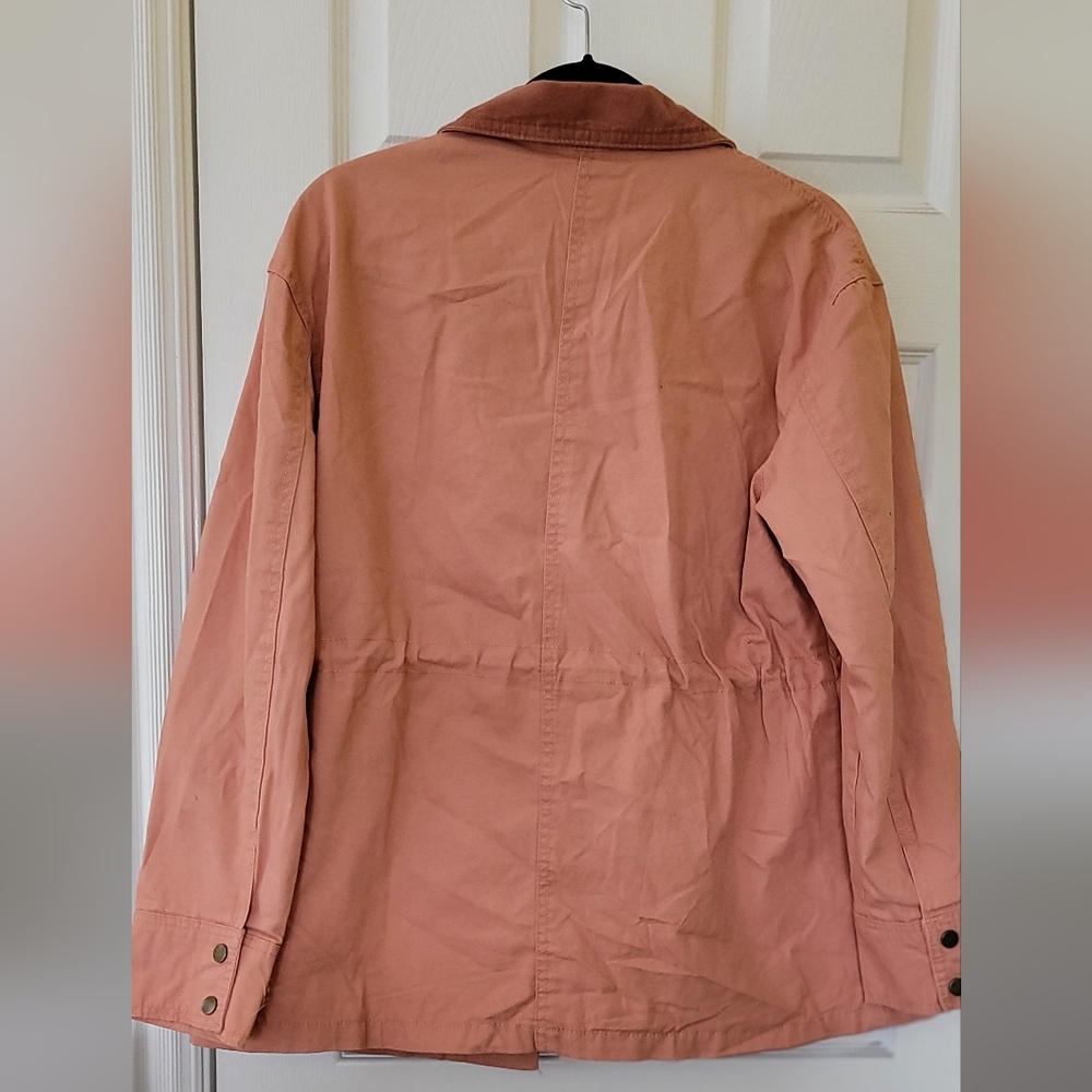 NWT  Women's Utility  Jacket. Size Large. Color Peach. - Picture 2 of 6